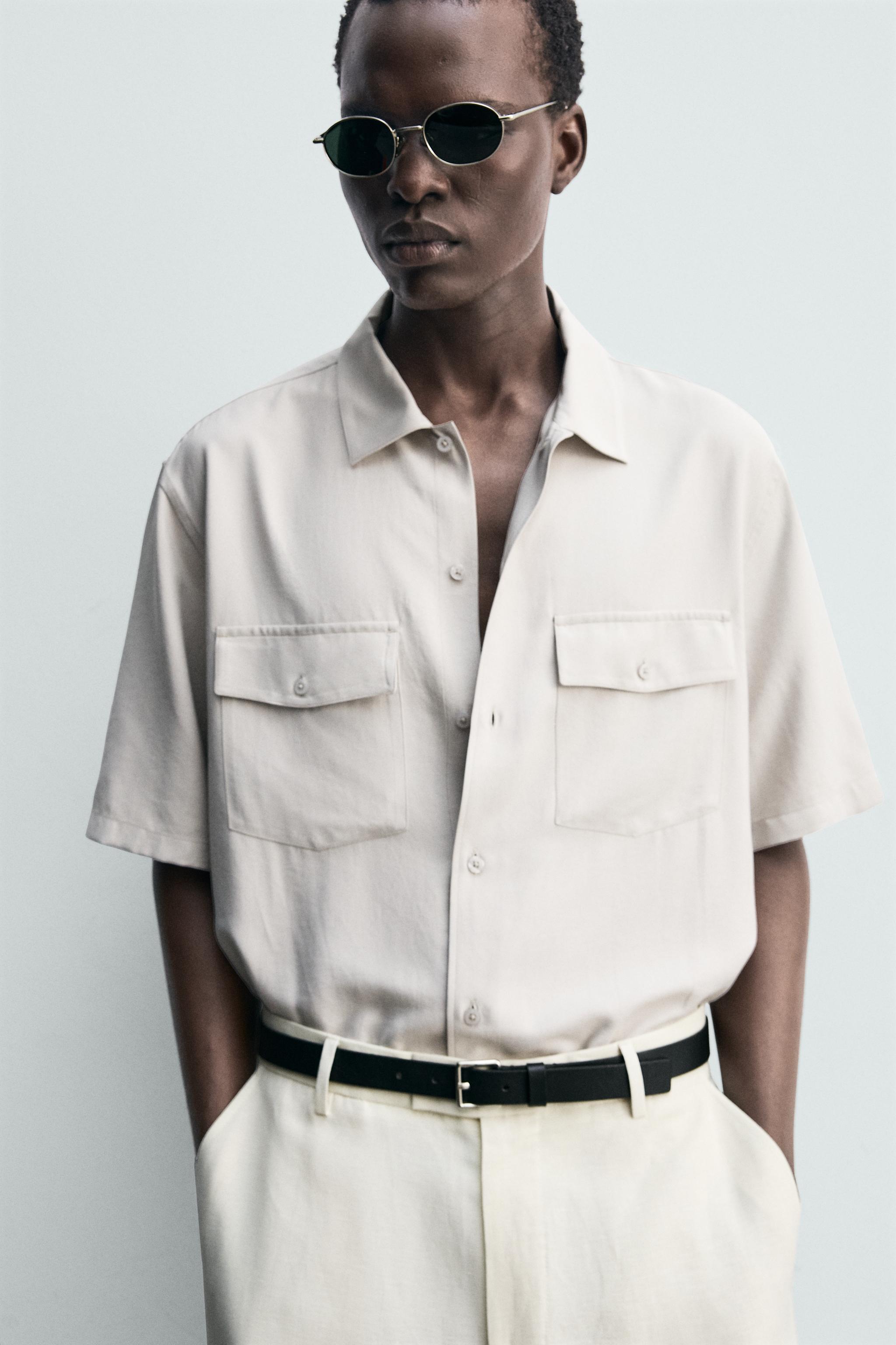 FLUID RELAXED FIT POCKET SHIRT